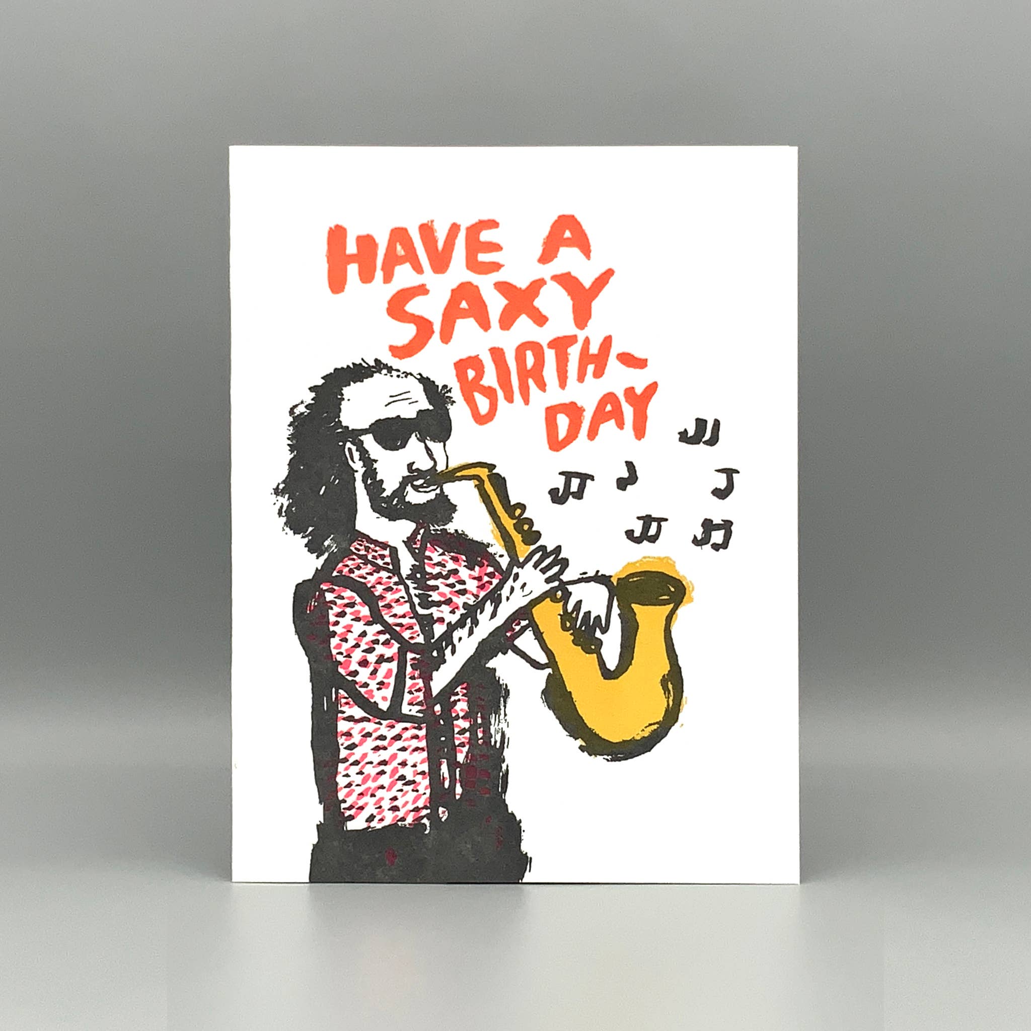 Saxy Birthday Card - DIGS