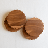 Scalloped Hardwood Coasters - DIGS