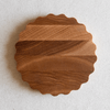 Scalloped Hardwood Coasters - DIGS
