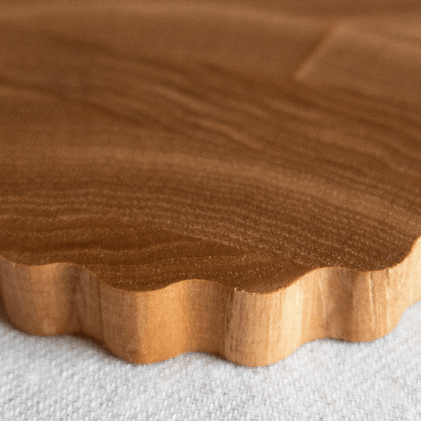 Scalloped Hardwood Coasters - DIGS