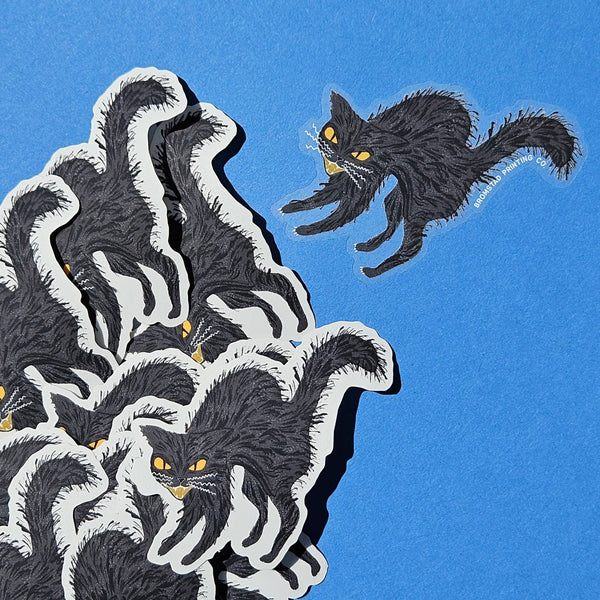 Scaredy Cat Sticker - DIGS