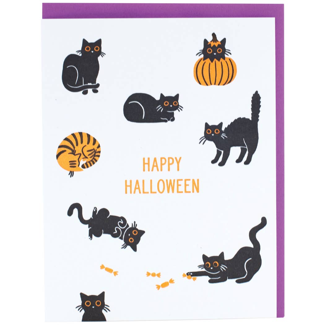Scaredy Cats Halloween Card - DIGS