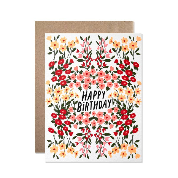 Scarlet Garden Birthday Card - DIGS