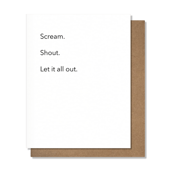 Scream & Shout Empathy Card - DIGS