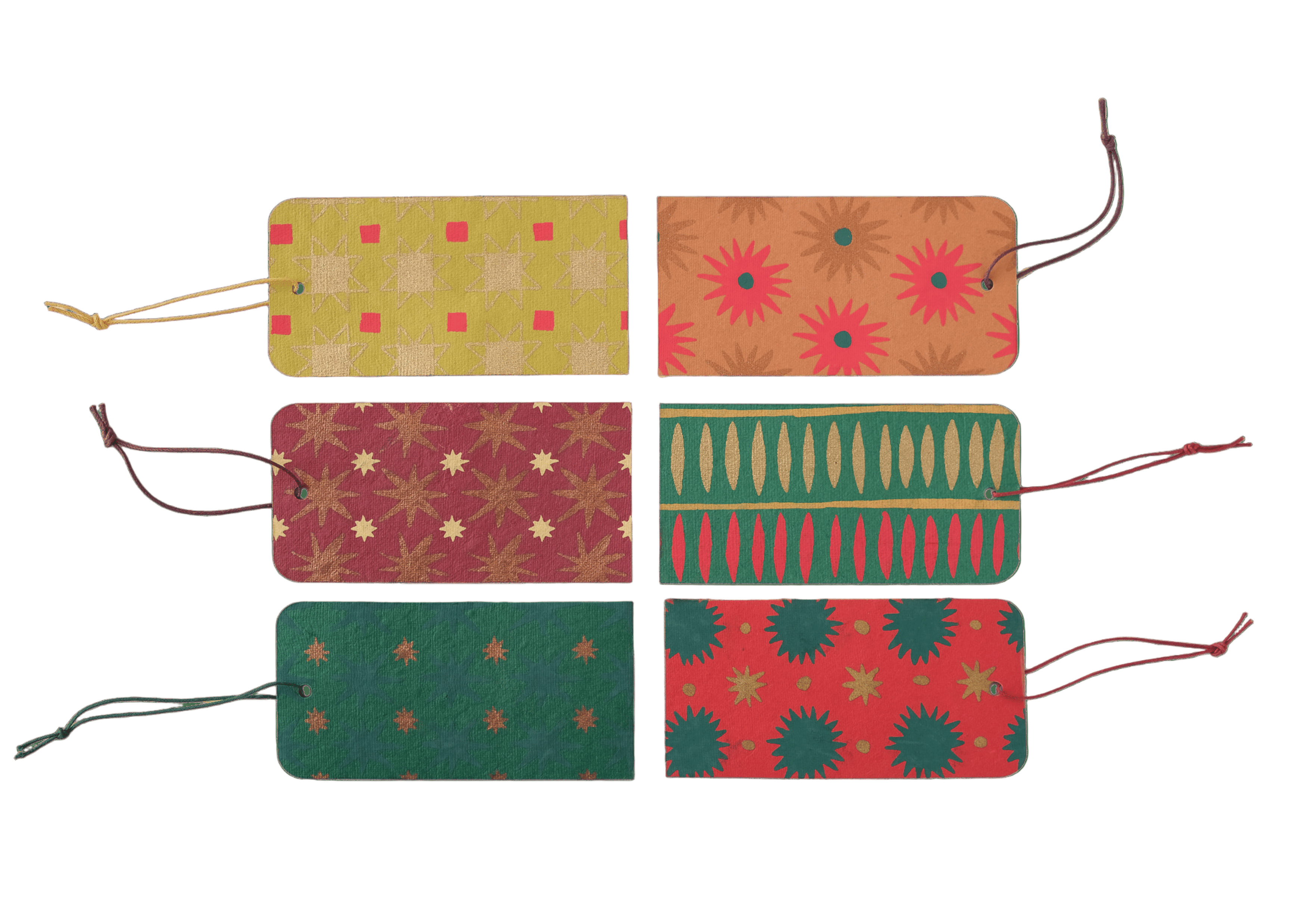 Screen Printed Holiday Gift Tags - DIGS