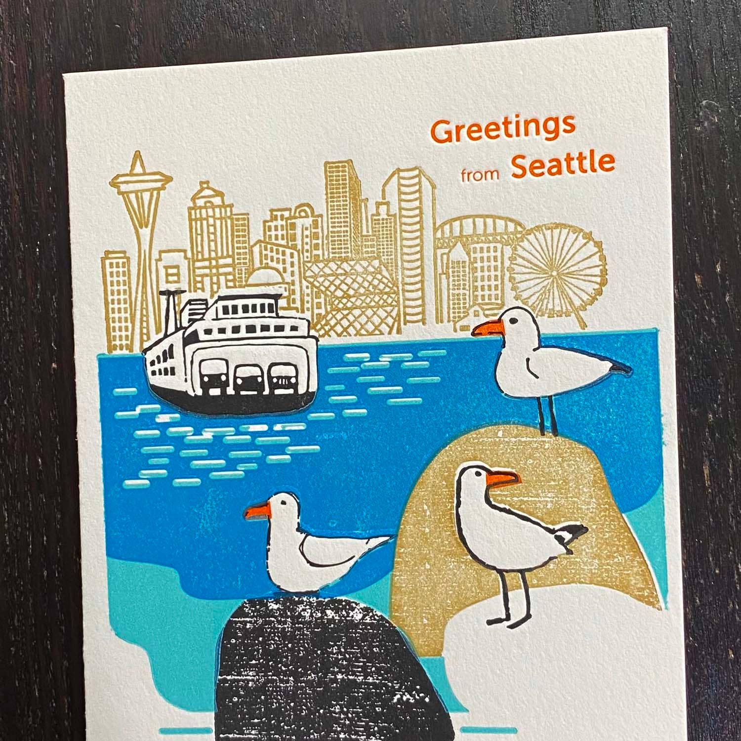 Seagulls in Seattle Card - DIGS