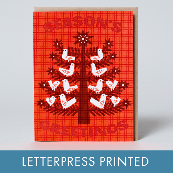 Season's Greetings Dove Tree Holiday Card - DIGS
