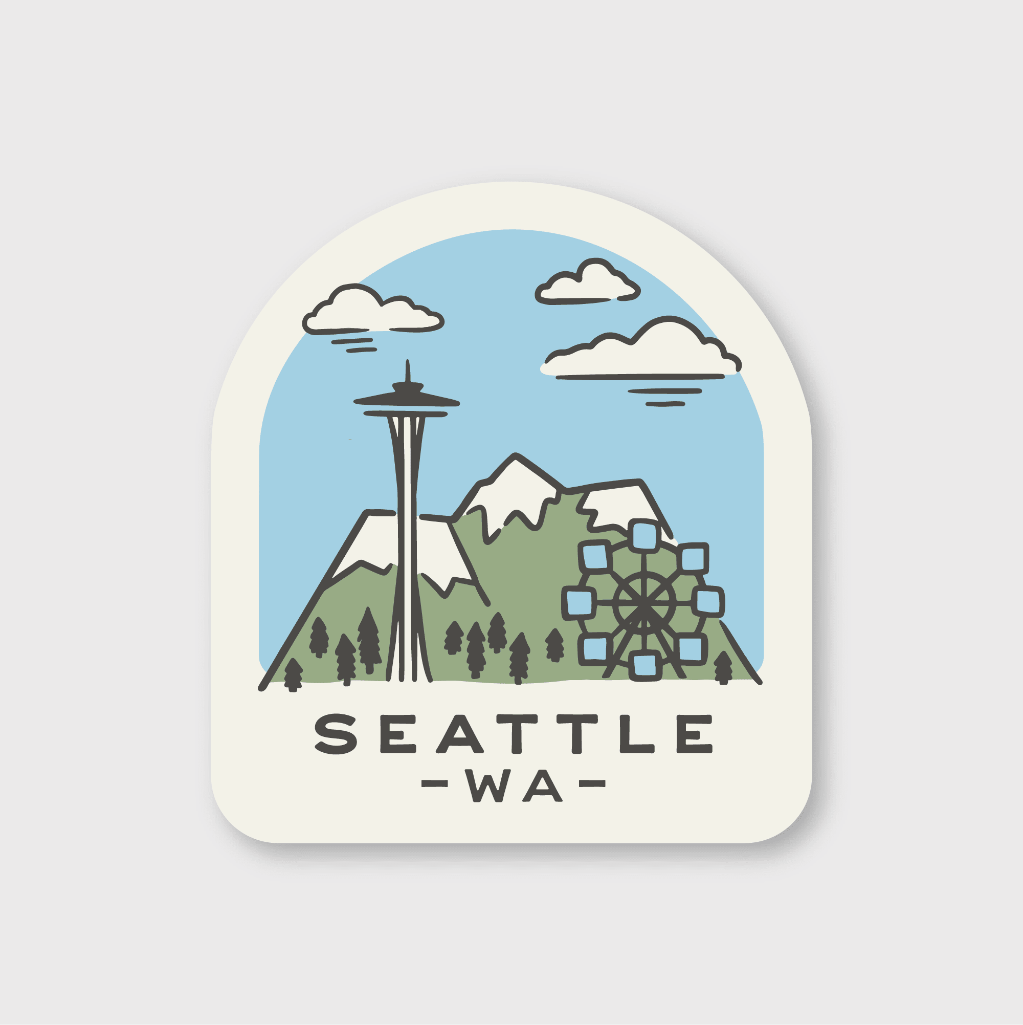 Seattle Doodle Sticker - DIGS