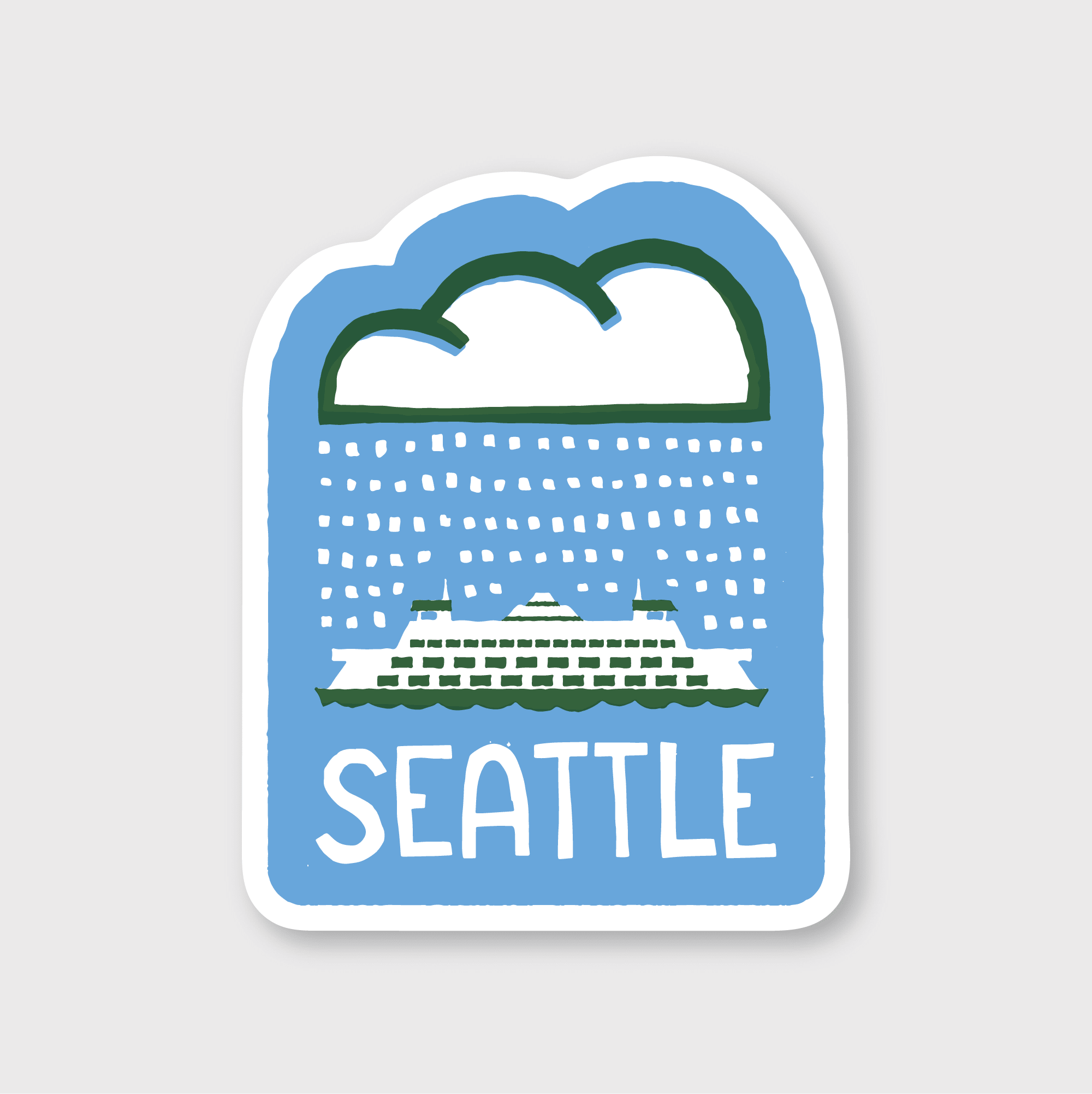 Seattle Ferry + Rain Sticker - DIGS