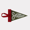 'Seattle' Mini Pennant Ornament - DIGS