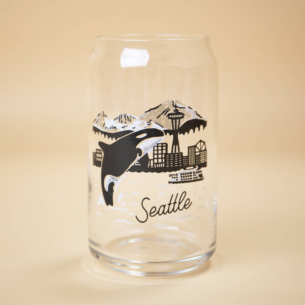 Seattle Orca Skyline Beer Can Glass - DIGS