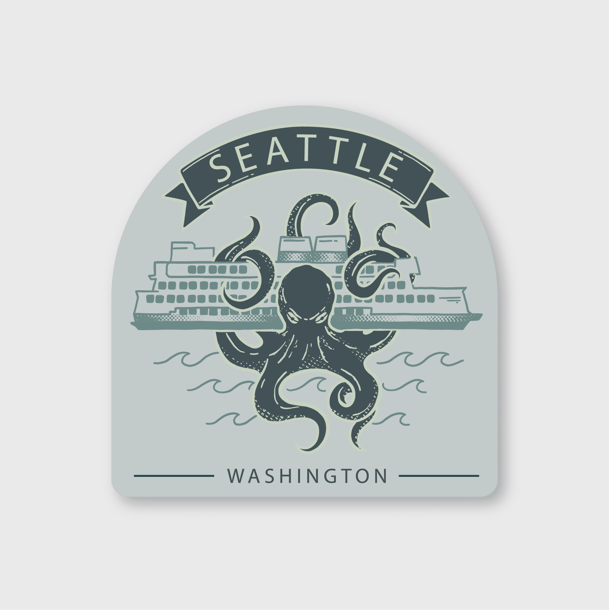 Seattle Sea Monster Sticker - DIGS