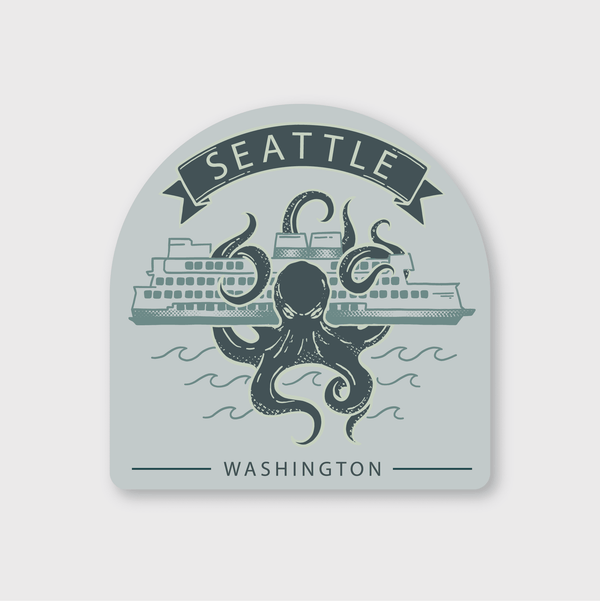 Seattle Sea Monster Sticker - DIGS