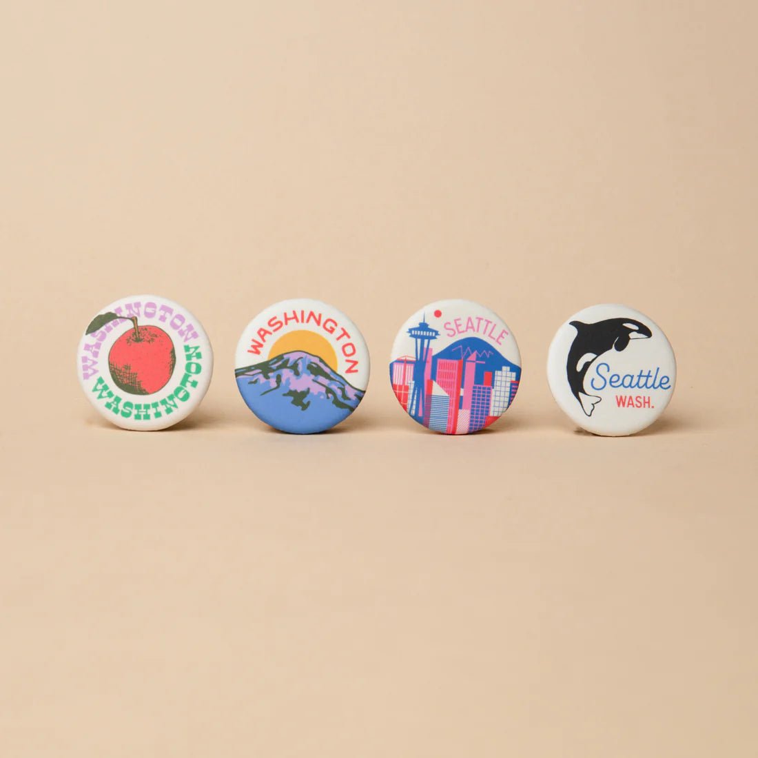 Seattle Skyline Button - DIGS