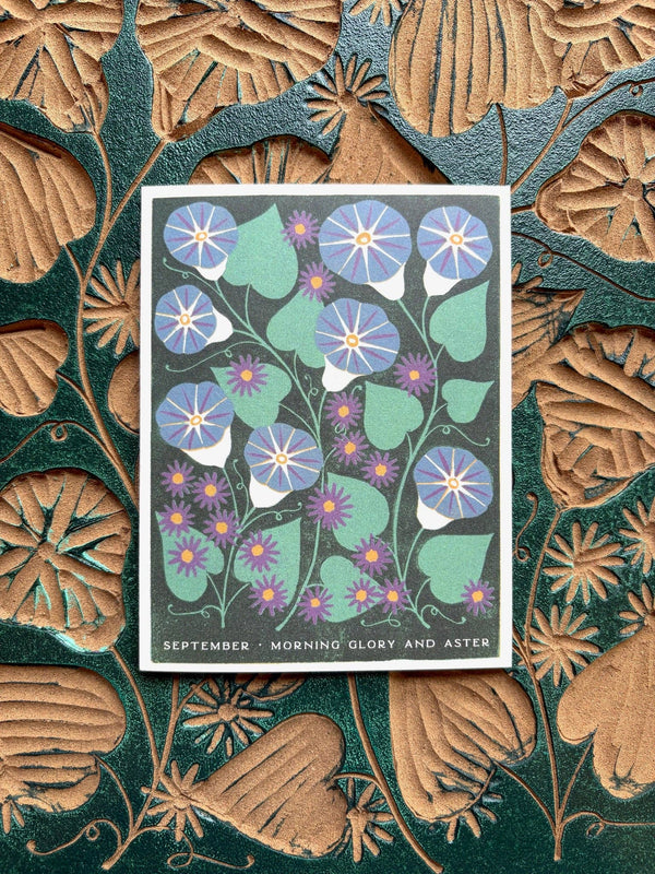 September Month Flowers Card - DIGS
