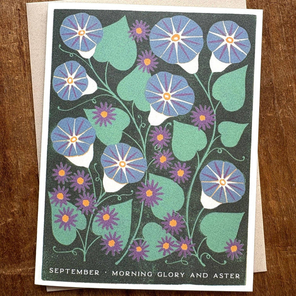 September Month Flowers Card - DIGS