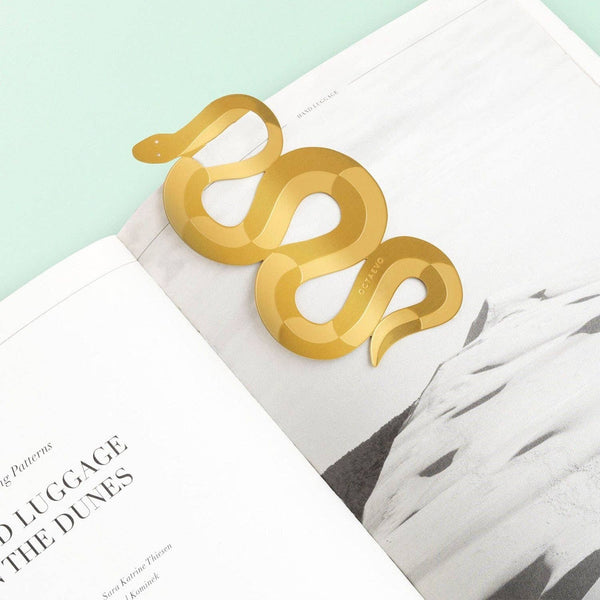 Serpenti Brass Bookmark - DIGS
