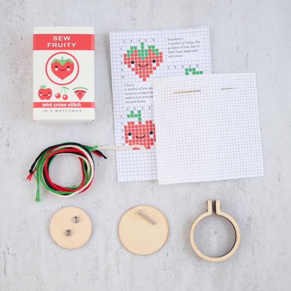 Sew Fruity Mini Cross Stitch Kit - DIGS