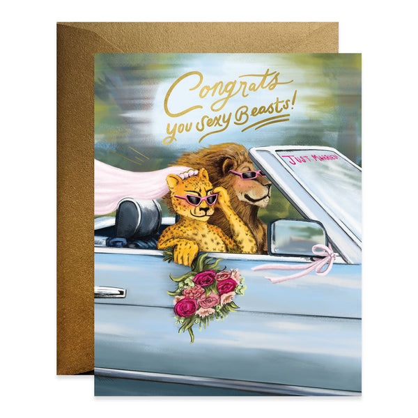 Sexy Beast Wedding Card - DIGS