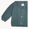 Shawl Collar Cable Knit Baby Cardigan - DIGS