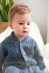 Shawl Collar Cable Knit Baby Cardigan - DIGS