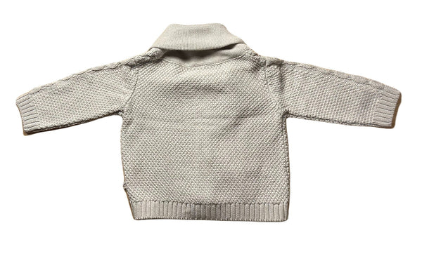 Shawl Collar Cable Knit Baby Cardigan - DIGS