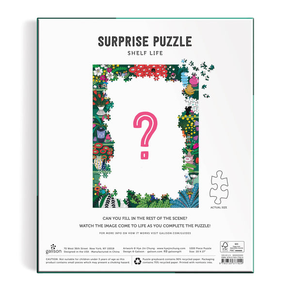 Shelf Life 1000 Piece Botanical Surprise Puzzle - DIGS