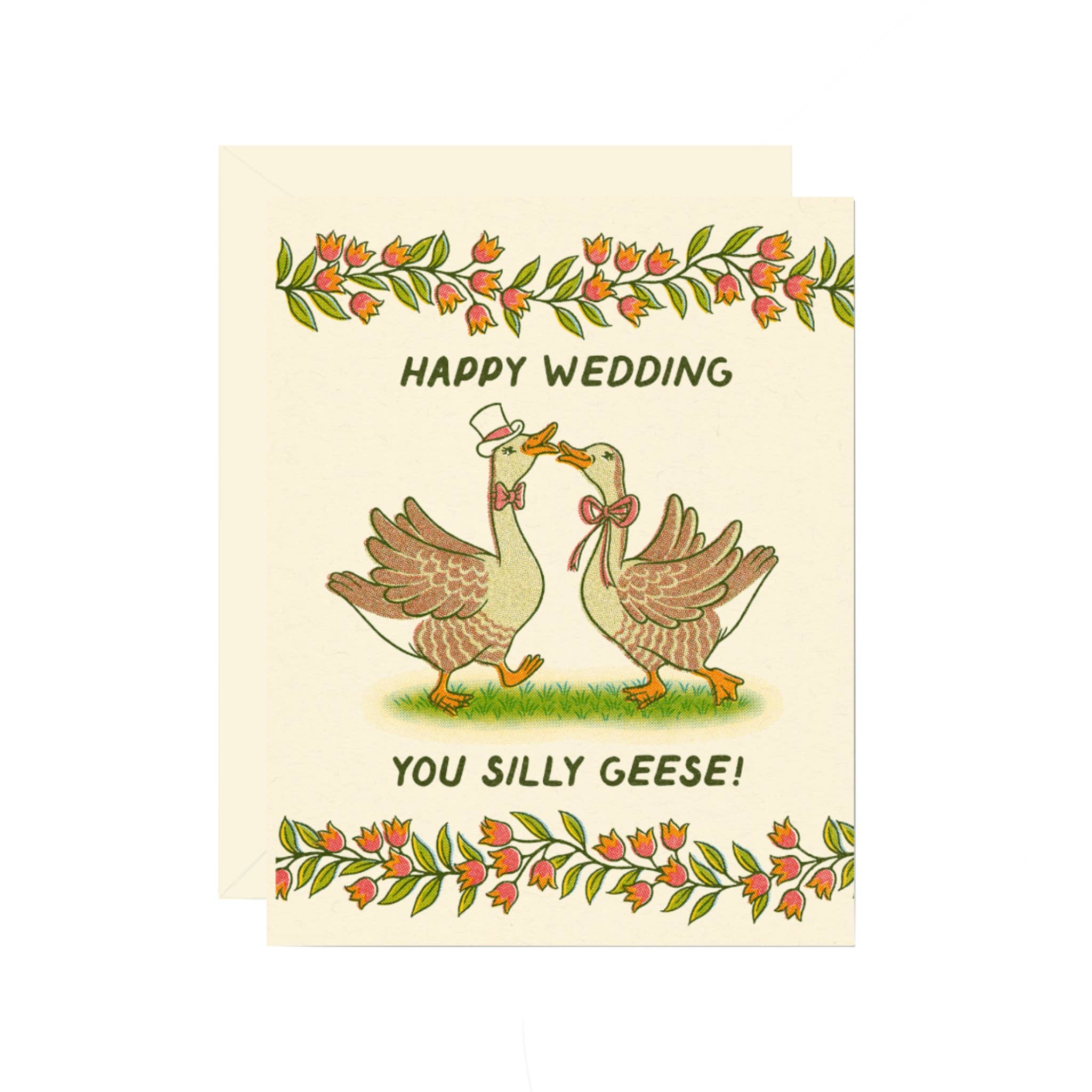 Silly Geese Wedding Card - DIGS