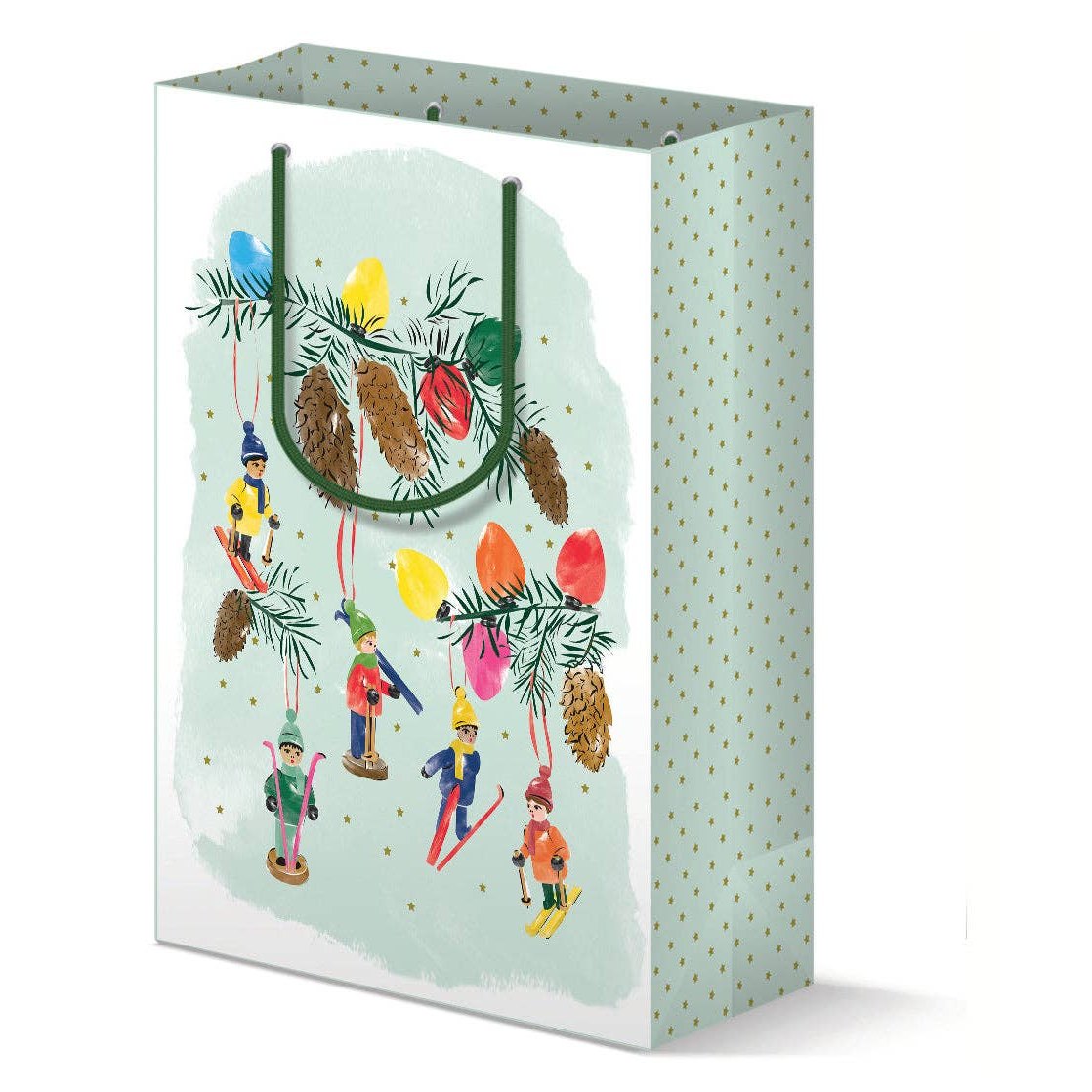 Skiers Ornaments Holiday Gift Bag - DIGS