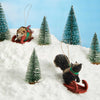 Sledding Buri Skunk Ornament - DIGS