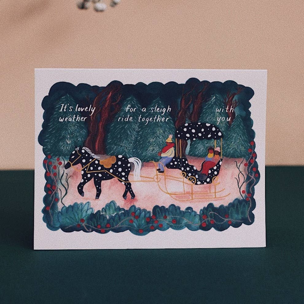 Sleigh Ride Holiday Card - DIGS