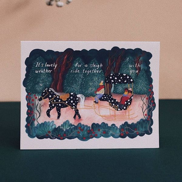 Sleigh Ride Holiday Card - DIGS