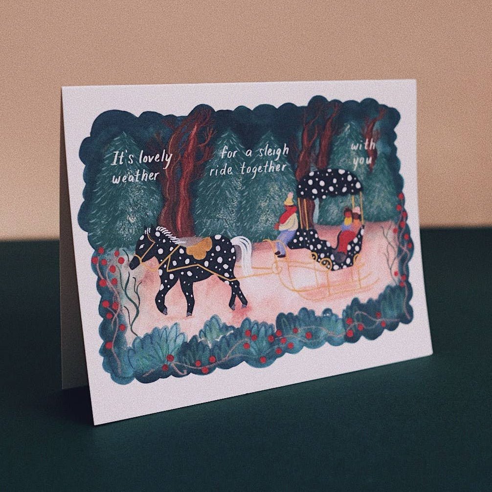 Sleigh Ride Holiday Card - DIGS