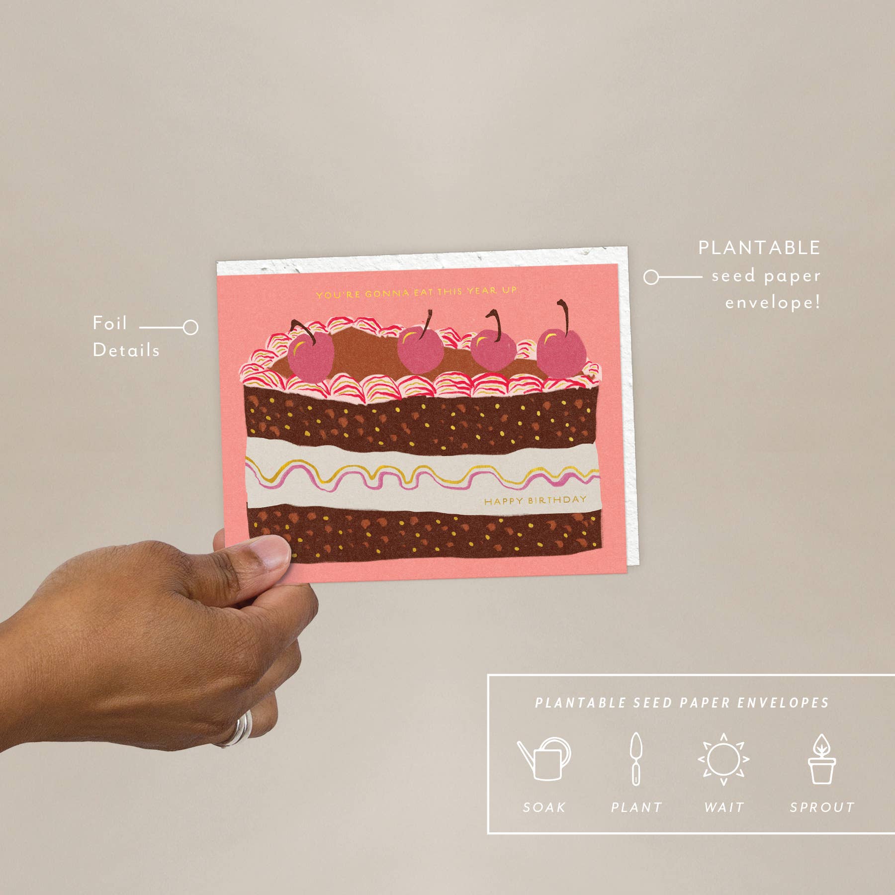 Slice of Cake Birthday Card - DIGS