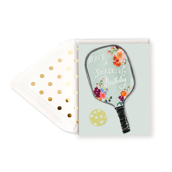 Smashing Pickleball Birthday Card - DIGS