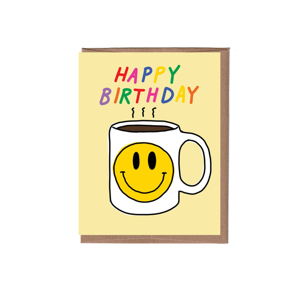 Smiley Mug Birthday Card - DIGS