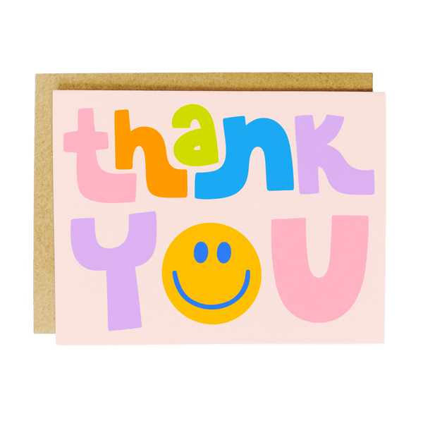 Smiley Thank You Card - DIGS