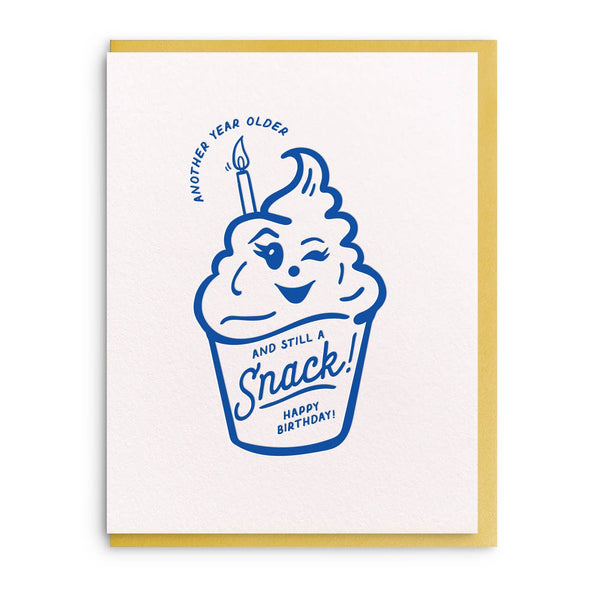 Snack Letterpress Birthday Card - DIGS