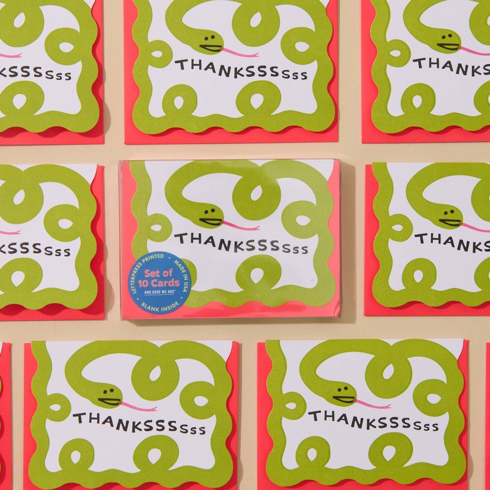 Snake Thank You Card Set - DIGS