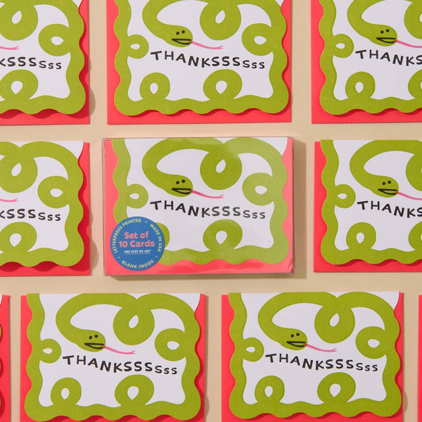 Snake Thank You Card Set - DIGS