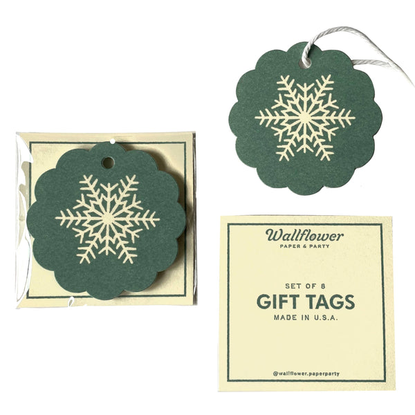 Snowflake Christmas Gift Tags, Set of 8 - DIGS