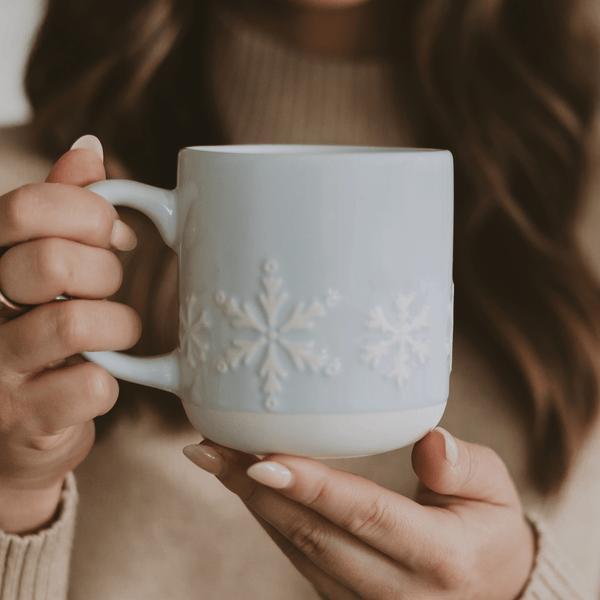 Snowflakes Stoneware Mug - DIGS