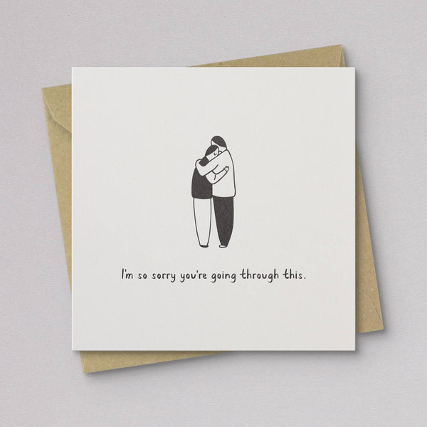 Sorry - Hug Sympathy Card - DIGS