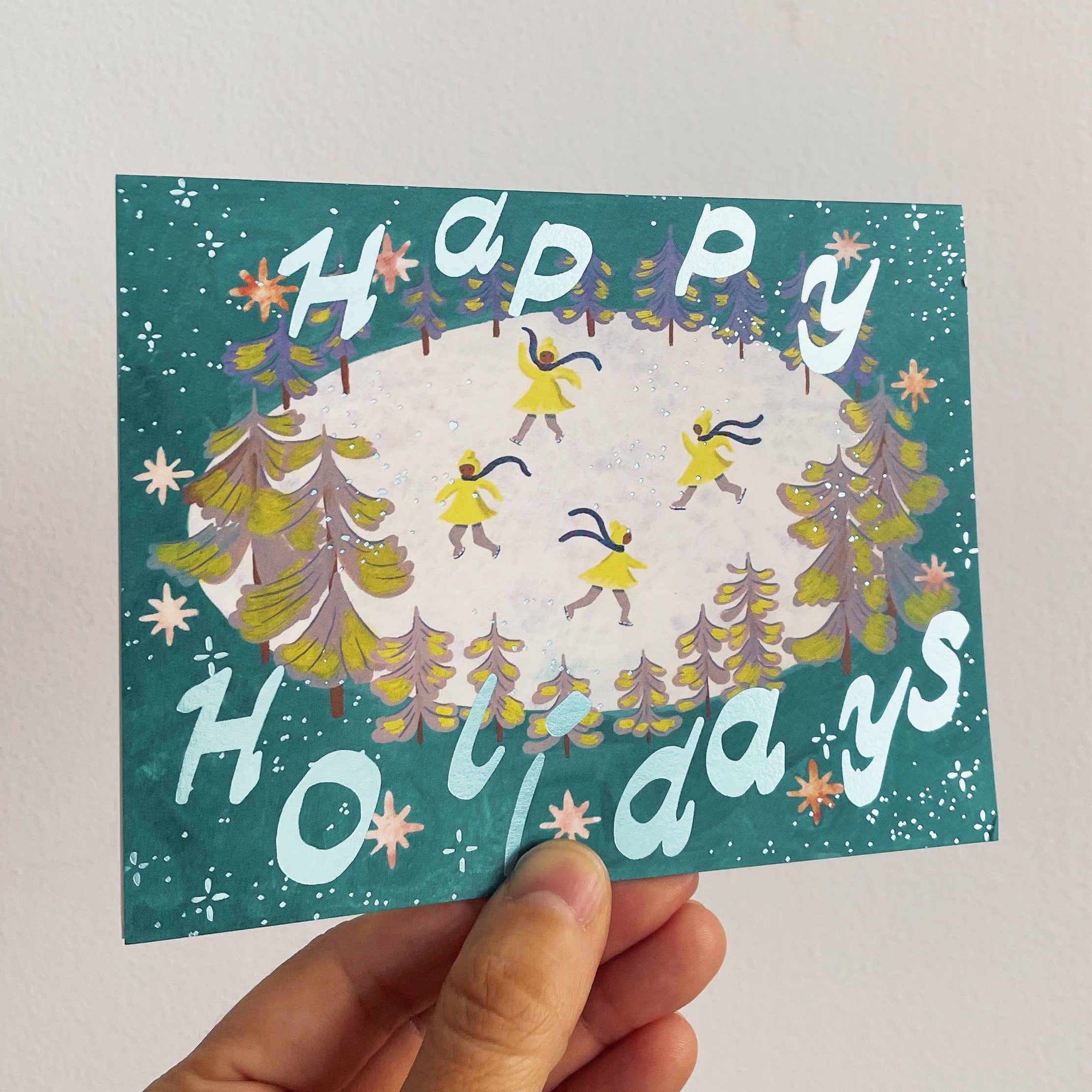 Sparkly Ice Skating Boxed Cards - DIGS