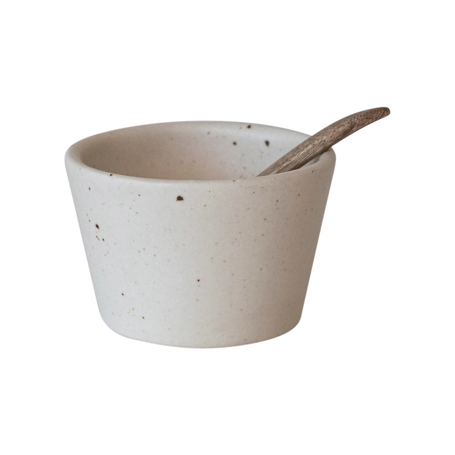 Speckled Bowl with Mango Wood Spoon - DIGS