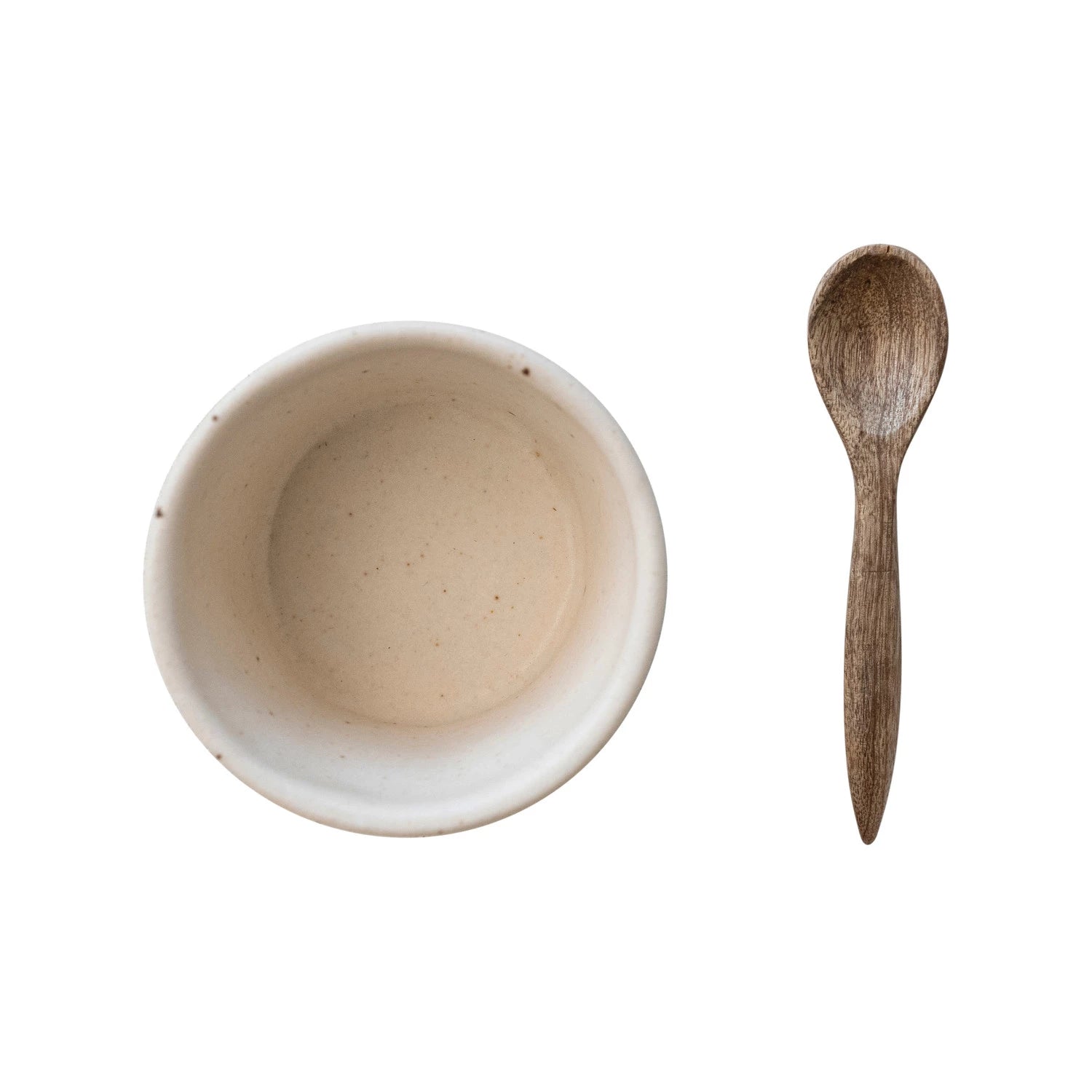 Speckled Bowl with Mango Wood Spoon - DIGS