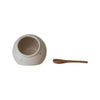 Speckled Salt Cellar with Mango Wood Spoon - DIGS