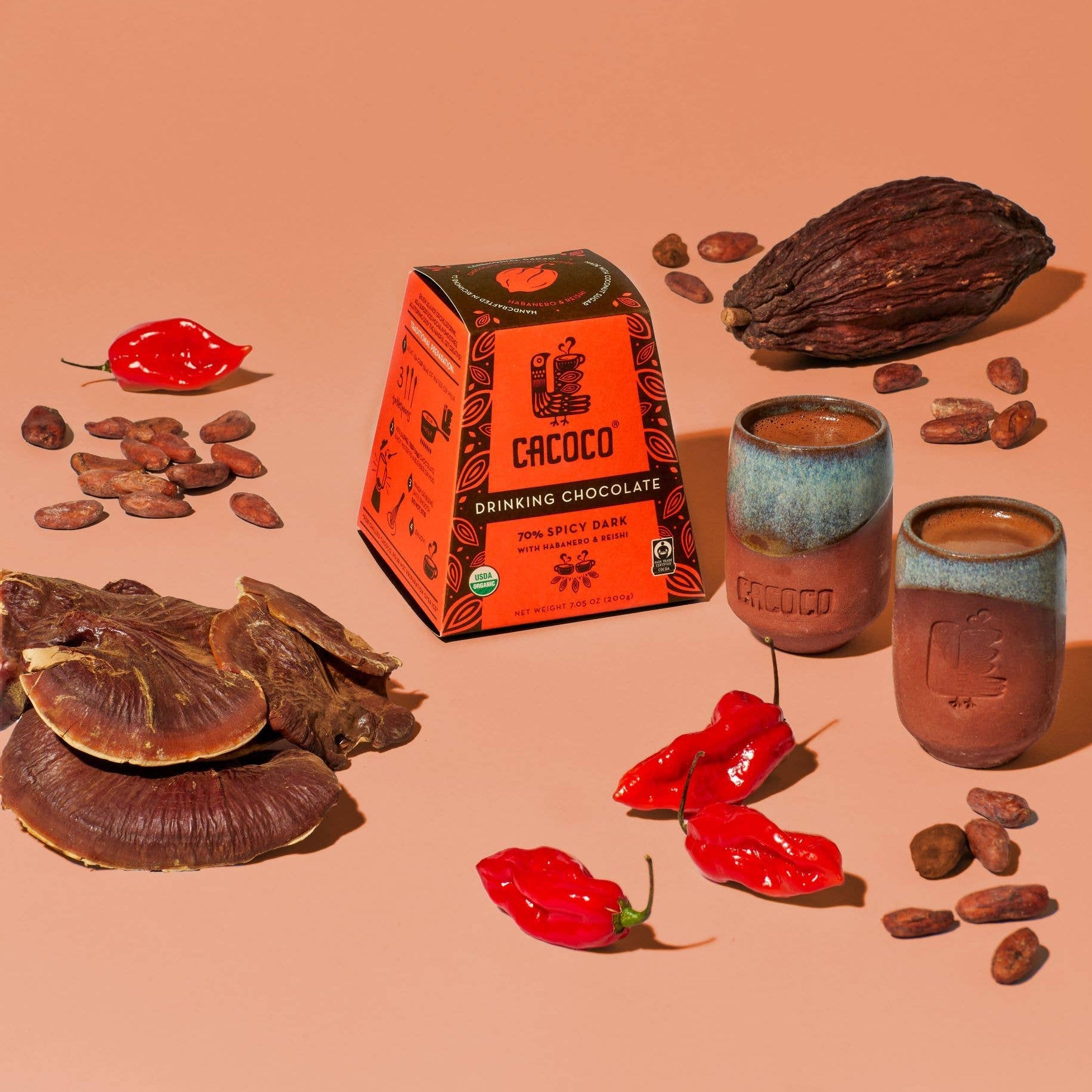 Spicy Dark Drinking Chocolate - 70% - DIGS