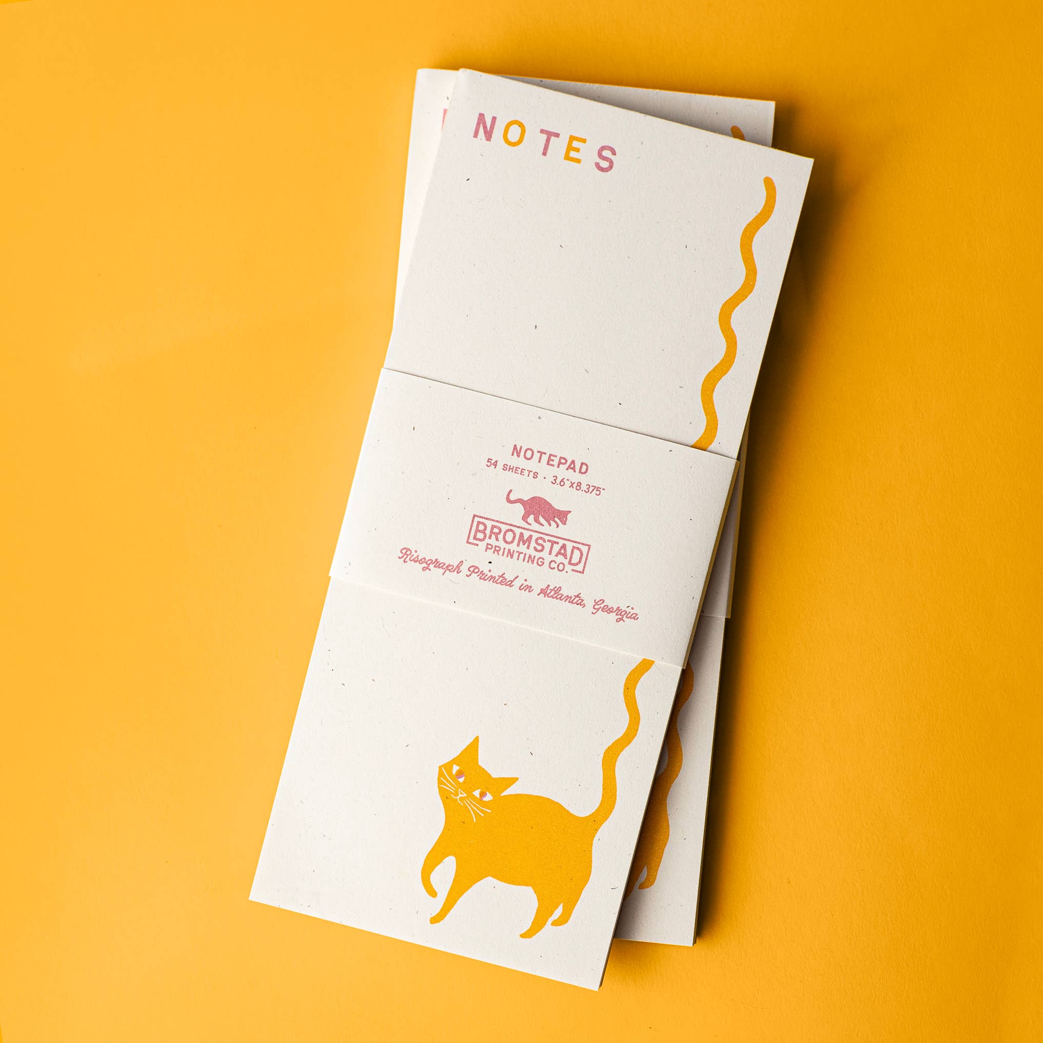 Squiggle Tail Cat Notepad - DIGS