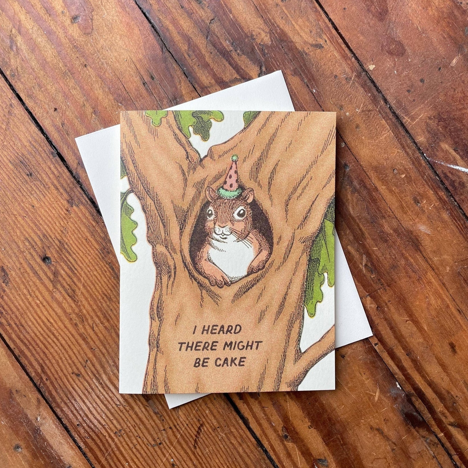 Squirrel Birthday Card - DIGS
